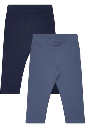 Lindex Leggings Brushed Inside Basic Bottoms Leggings Navy