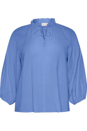 Kaffe Kclinna Blouse Tops Blouses Long-sleeved Blue