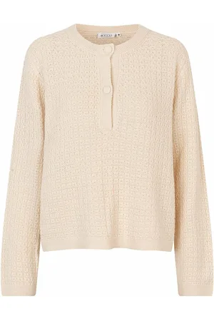 Masai Mafaune Tops Knitwear Jumpers Cream