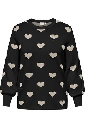 ONLY Carmontana Ls Jq O-Neck Knt Tops Knitwear Jumpers Black