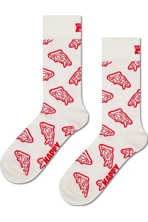 Happy Socks Pizza Sock Underwear Socks Regular Socks White