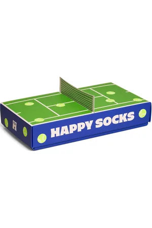 Happy Socks 2-Pack Tennis Socks Gift Set Underwear Socks Regular Socks Blue