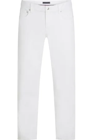 Tommy Hilfiger Straight Denton Pstr White Bottoms Jeans Regular White