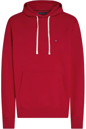 Tommy Hilfiger Essential Terry Hoody Tops Sweat-shirts & Hoodies Hoodies Red