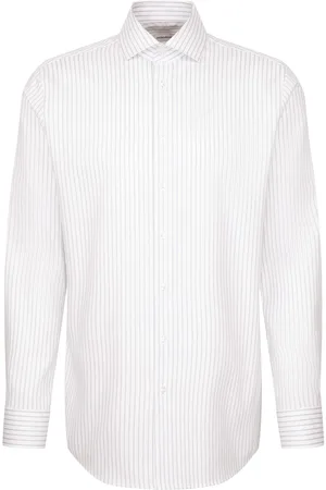 Seidensticker Spread Kent Ot Tops Shirts Business Shirts White
