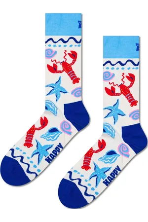 Happy Socks Seafood Sock Underwear Socks Regular Socks White
