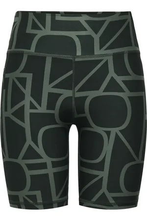 ONLY Onpfont-2 Hw Aop Pck Shorts Sport Women Sport Clothing Sport Tights Sport Training Tights Green