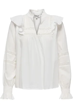 ONLY Onljulia Life L/S Blouse Wvn Tops Blouses Long-sleeved White