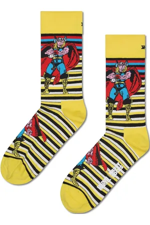 Happy Socks Marvel™ Thor Sock Underwear Socks Regular Socks Yellow