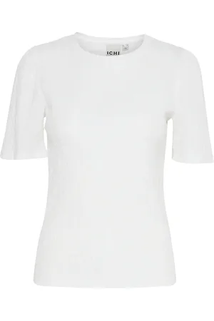 Ichi Ihpenda Ss Tops T-shirts & Tops Short-sleeved White