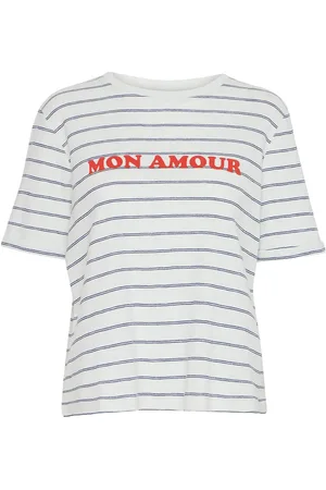 Ichi Ihnova Ss Tops T-shirts & Tops Short-sleeved Blue