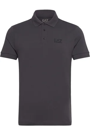 EA7 Polo Shirt Tops Polos Short-sleeved Grey