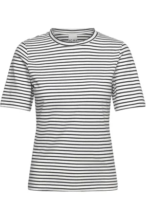 Ichi Ihmira Ss2 Tops T-shirts & Tops Short-sleeved White