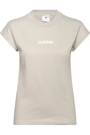 adidas W Lin Sj T Sport Sport Clothing Sports Tops & T-shirts Sport T-shirts Beige