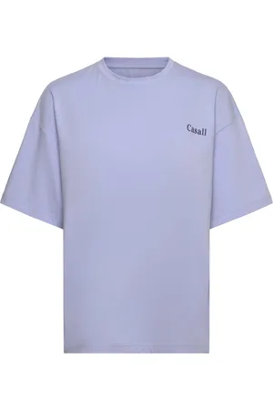 Casall Over D Cotton Blend Tee Sport Sport Clothing Sports Tops & T-shirts Sport T-shirts Blue