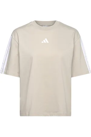 adidas W 3S Sj Bf T Sport Sport Clothing Sports Tops & T-shirts Sport T-shirts Beige