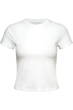 Casall Cotton Blend Slim Tee Sport Women Sport Clothing Sports Tops & T-shirts Sport T-shirts White