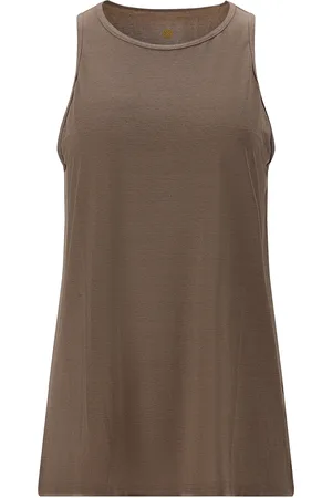 Athlecia Mota W Slub Top Sport Sport Clothing Sports Tops & T-shirts Sport Tank Tops Khaki Green
