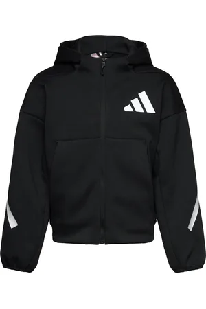 adidas J Z.n.e.fz Tops Sweat-shirts & Hoodies Hoodies Black