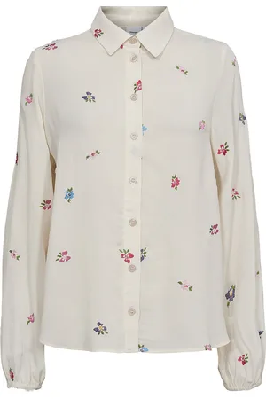 Numph Nuerika Shirt Tops Shirts Long-sleeved Cream