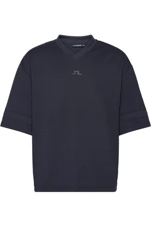 J Lindeberg Milos Jersey Mesh Tee Tops T-shirts Short-sleeved Navy