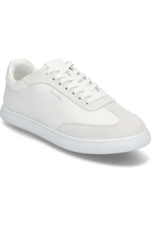 Calvin Klein Cupsole Lace Up - Lth Sue Mix Matalavartiset Sneakerit Tennarit White