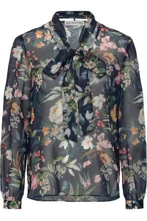 Ida Sjöstedt 359 Meghan Blouse Tops Blouses Long-sleeved Navy