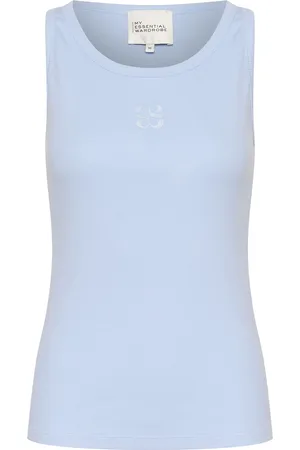 My Essential Wardrobe Mandymw Top Tops T-shirts & Tops Sleeveless Blue