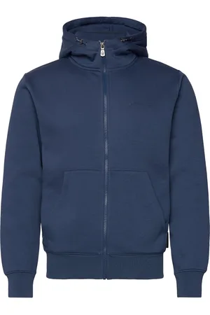 Sail Racing Bowman Logo Zip Hood Tops Sweat-shirts & Hoodies Hoodies Blue