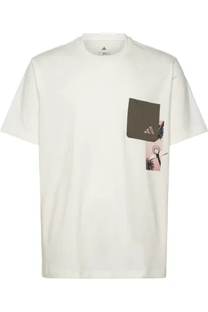 adidas M T Lens Pkt T Sport Men Sports Clothes Sport Tops Sport T-shirts Cream