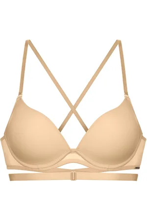 Dorina Michelle/Solution Plunge Lingerie Bras & Tops Wired Bras Beige