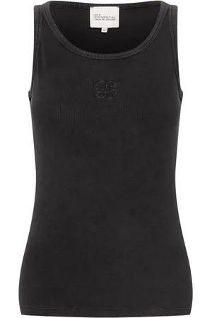 My Essential Wardrobe Mandymw Top Tops T-shirts & Tops Sleeveless Black