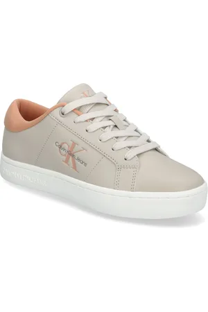 Calvin Klein Classic Cupsole Lowlaceup Lth Wn Matalavartiset Sneakerit Tennarit Beige
