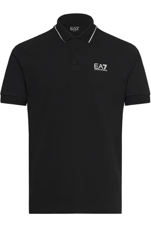 EA7 Polo Shirt Tops Polos Short-sleeved Black
