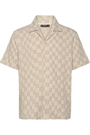 J Lindeberg Torpa Resort Jersey Shirt Tops Shirts Short-sleeved Shirts Beige