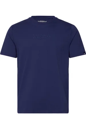 Original Penguin Jrsy Grphc Tee Hd To Tops T-shirts Short-sleeved Navy