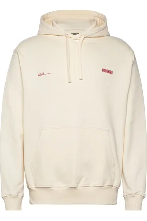 Woodbird Wbpacs 8410 Hoodie Tops Sweat-shirts & Hoodies Hoodies Cream