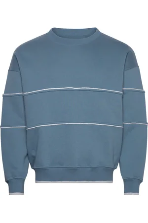 Abercrombie & Fitch Anf Mens Sweatshirts Tops Sweat-shirts & Hoodies Sweat-shirts Blue