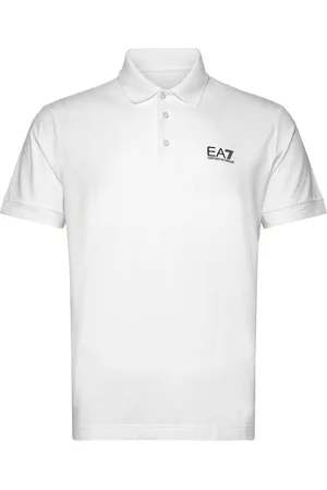 EA7 Polo Shirt Tops Polos Short-sleeved White