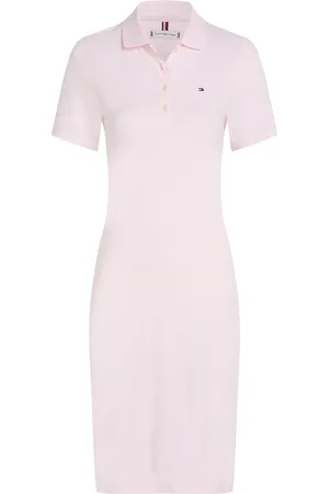Tommy Hilfiger 1985 Slim Pique Polo Dress Ss Lyhyt Mekko Pink