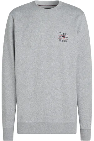 Tommy Hilfiger Hilfiger Stack Sweatshirt Tops Sweat-shirts & Hoodies Sweat-shirts Grey