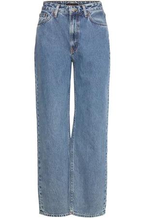Nudie Jeans Clean Eileen Casual Blue Bottoms Jeans Wide Blue