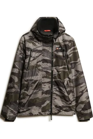 Superdry Hooded Mtn Windbreaker Jacket Sport Men Sport Clothing Sport Outerwear Sport Jackets Sport Outdoor Jackets Grey
