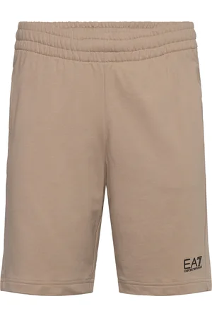 EA7 Shorts Bottoms Shorts Sweat Shorts Beige