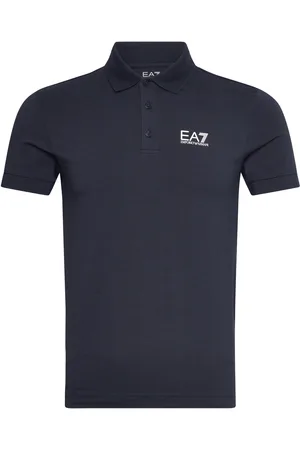 EA7 Polo Shirt Tops Polos Short-sleeved Navy