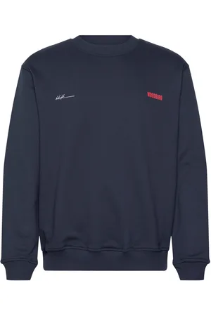Woodbird Wbcane 8410 Crew Designers Sweat-shirts & Hoodies Sweat-shirts Navy