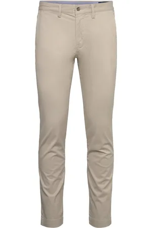 Ralph Lauren Stretch Slim Fit Washed Chino Pant Bottoms Trousers Chinos Beige