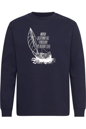 Makia Heeling Long Sleeve Tops Sweat-shirts & Hoodies Sweat-shirts Navy
