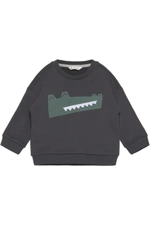 MANGO Printed Picture Sweatshirt Tops Sweat-shirts & Hoodies Sweat-shirts Black