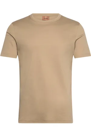 MOS MOSH Gallery Perry Crunch O-Ss Tee Tops T-shirts Short-sleeved Beige